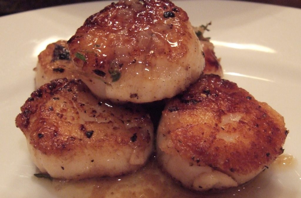 Off Topic: Pan-Seared Scallops with Brown Butter Lemon Sauce