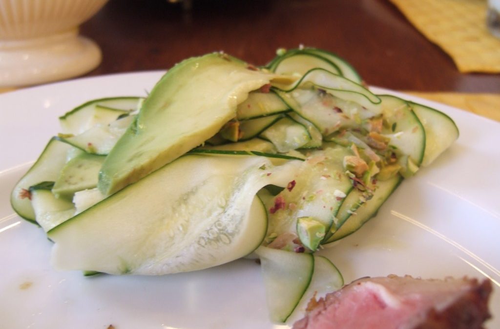 The Essential New York Times Cookbook: Zucchini Carpaccio with Avocado