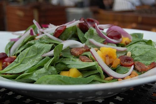 Jerusalem: Baby Spinach Salad with Dates and Almonds