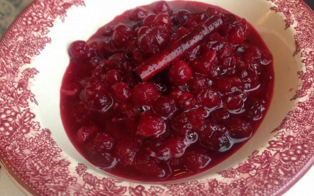 Cranberry Sauce with Cider and Cinnamon