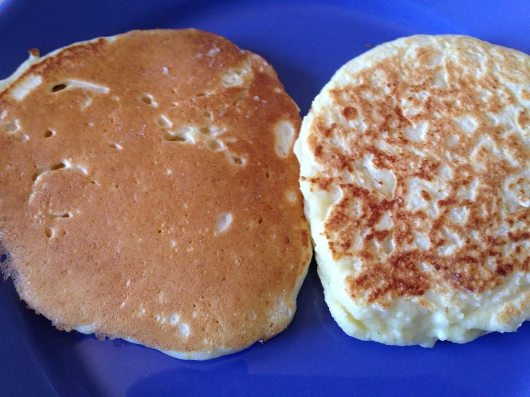 Made-as-written is the crumpet like object on the right