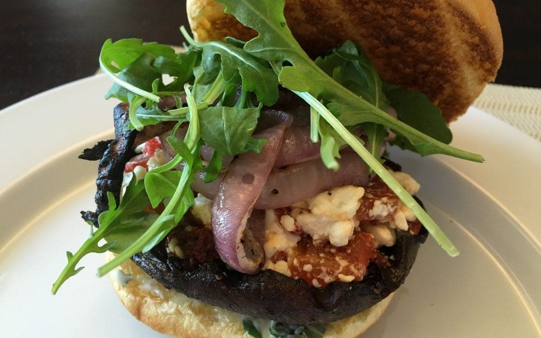 Mediterranean-Style Portobello Burgers