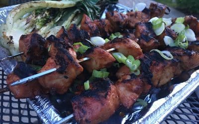 Grilled Pork Kebabs with Hoisin and Five-Spice