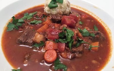 Slow Cooker Goulash with Scallion Knodeln