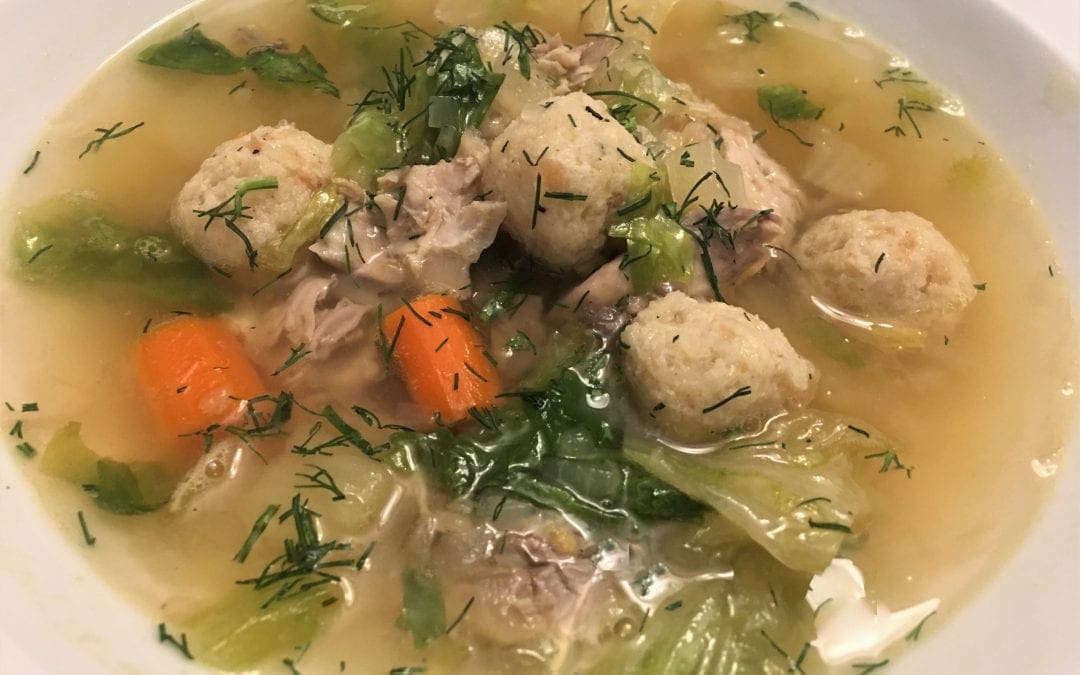 Italian Chicken Soup with Parmesan Dumplings