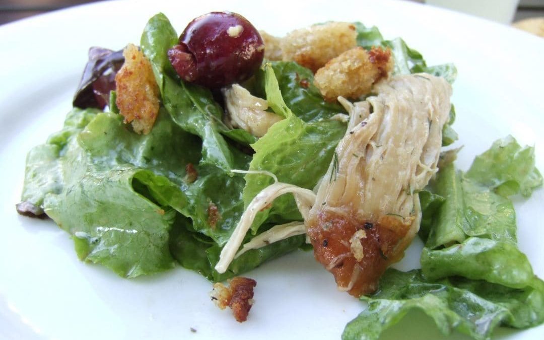 Butter Lettuce, Chicken and Cherry Salad