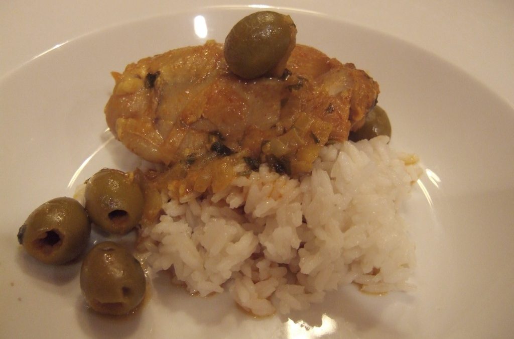 The Essential New York Times Cookbook: Moroccan Chicken Smothered in Olives