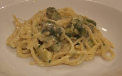 The Essential New York Times Cookbook: Jean Yves Legarve’s Spaghetti with Lemon and Asparagus Sauce